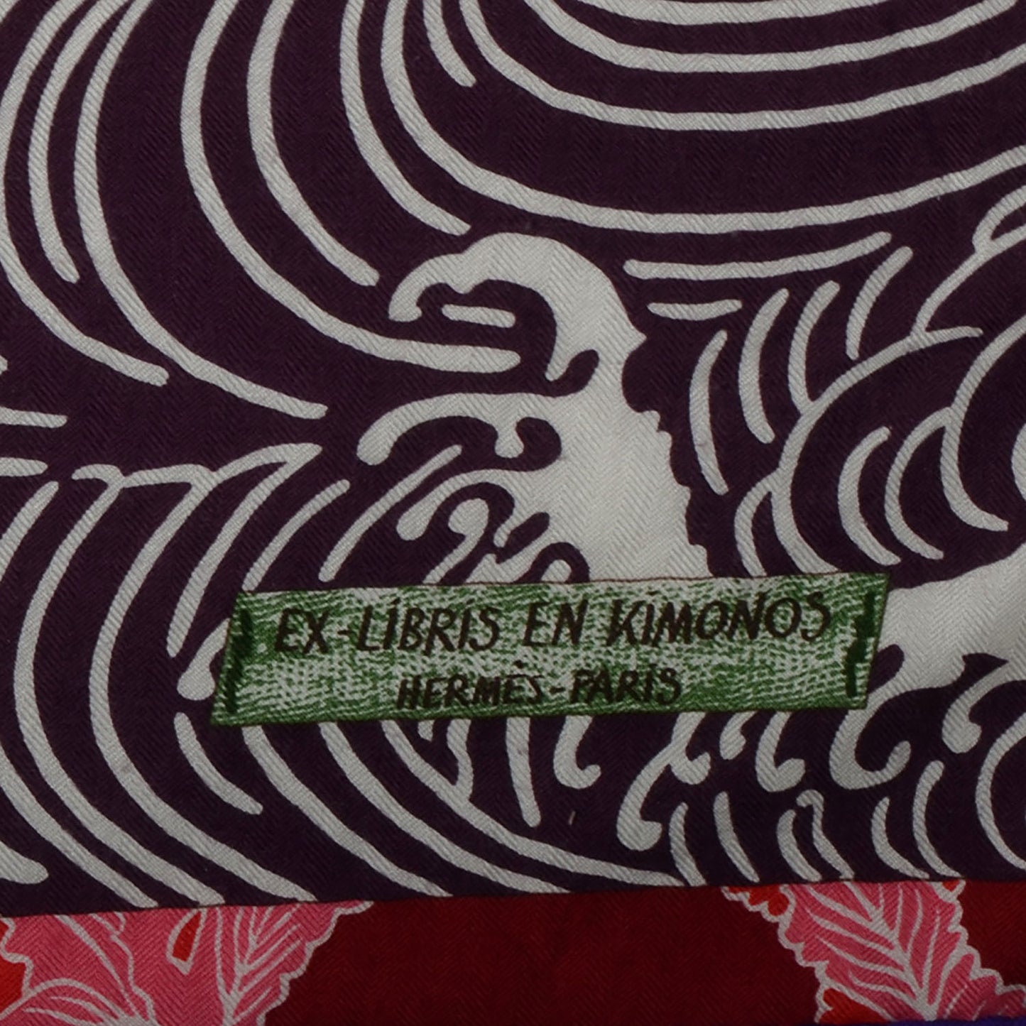 Cashmere Silk Ex Libris en Monogram Kimonos Shawl GM 140