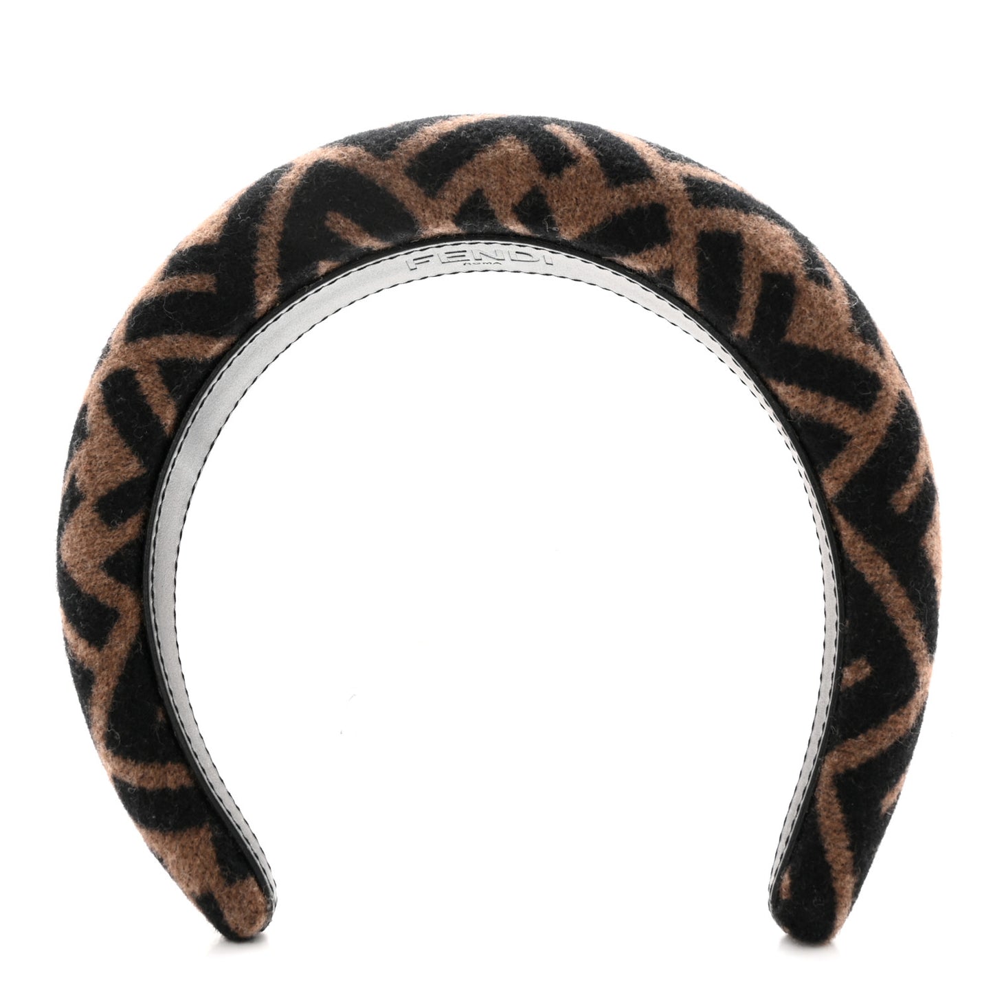 Wool Cashmere FF Logo Headband Tobacco