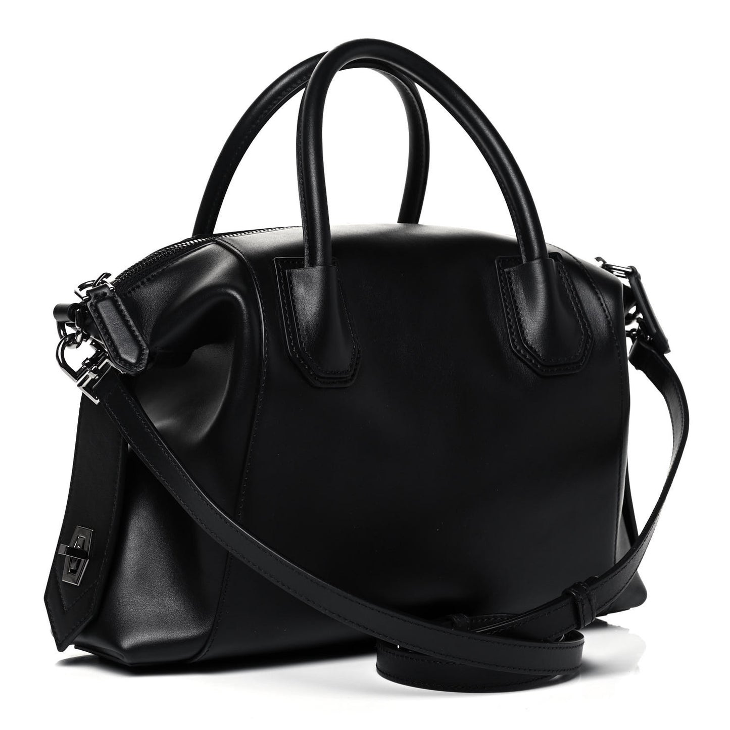 Smooth Calfskin Small Soft Antigona Black