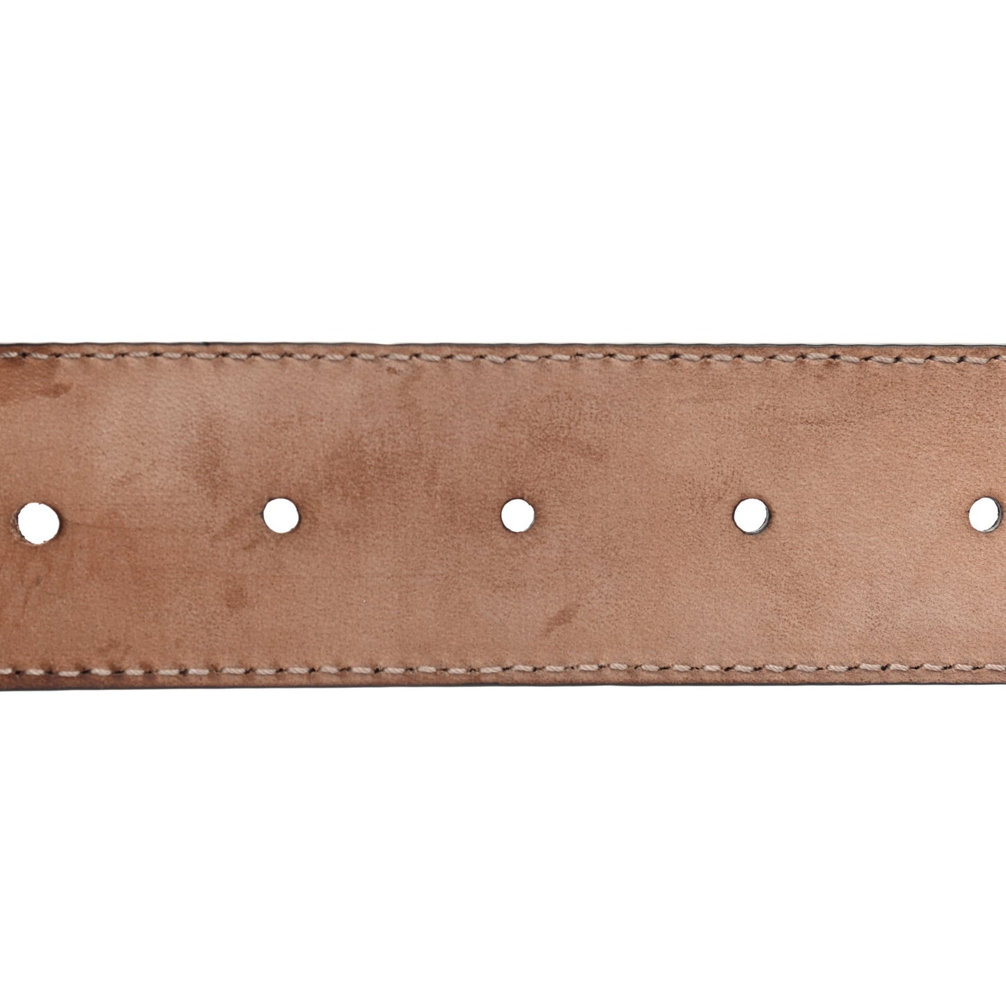 Soft Guccissima Margaux Calfskin Nickel Interlocking G 37mm Belt 105 42 Black