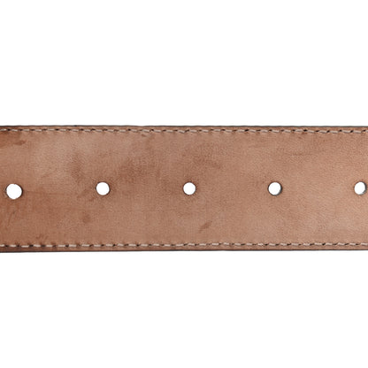 Gucci Soft Guccissima Margaux Calfskin Nickel Interlocking G 37mm Belt 105 42 Black 4 of 6