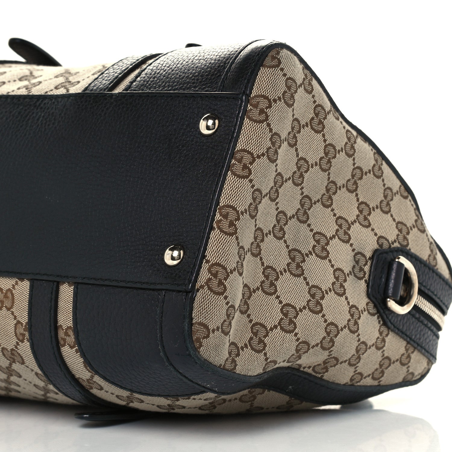 Gucci Monogram Cellarius Calfskin Large Boston Beige Ebony Black 11 of 13