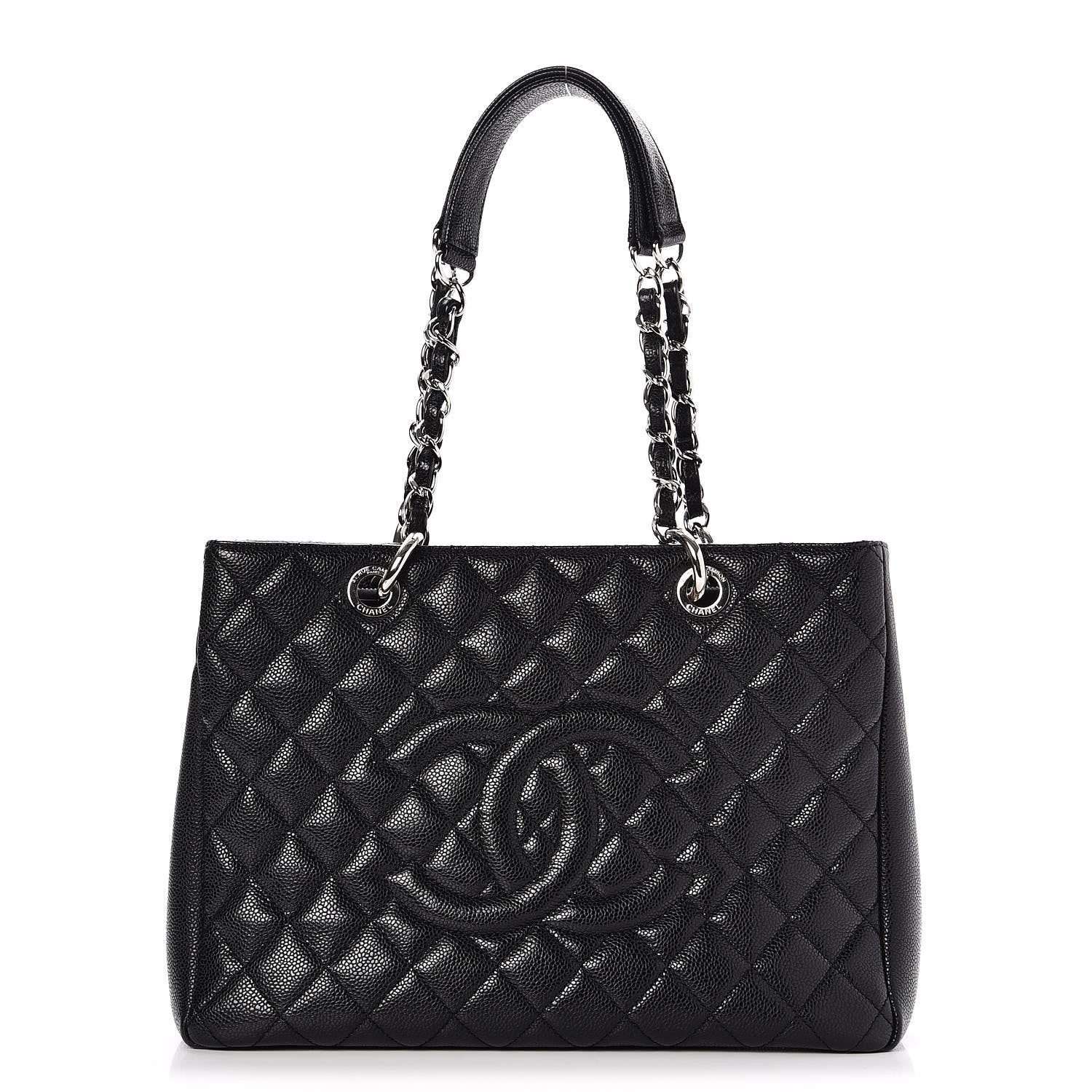Chanel Caviar Quilted Grand Shopping Tote GST Black 1 of 8