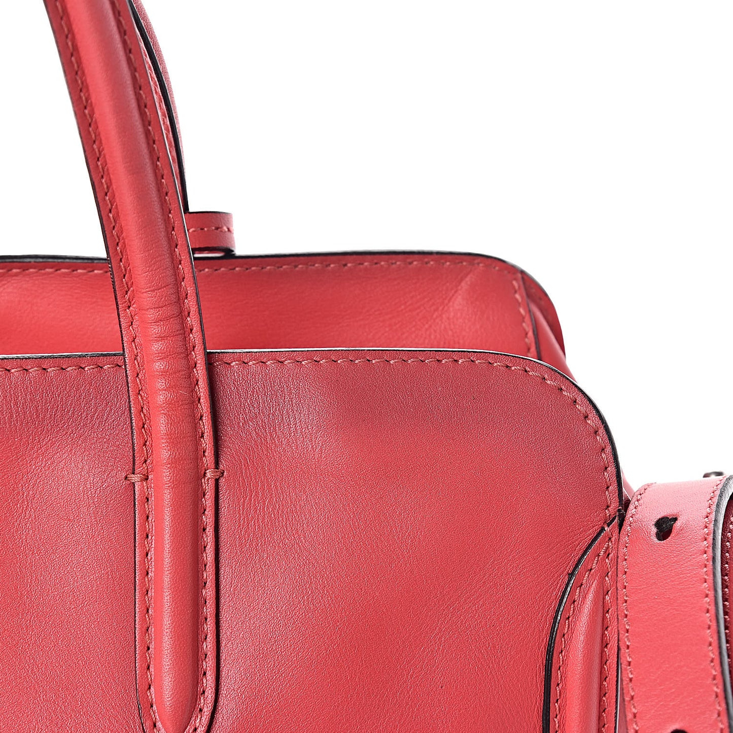 Calfskin Small Skull Padlock Zip Around Tote Pink