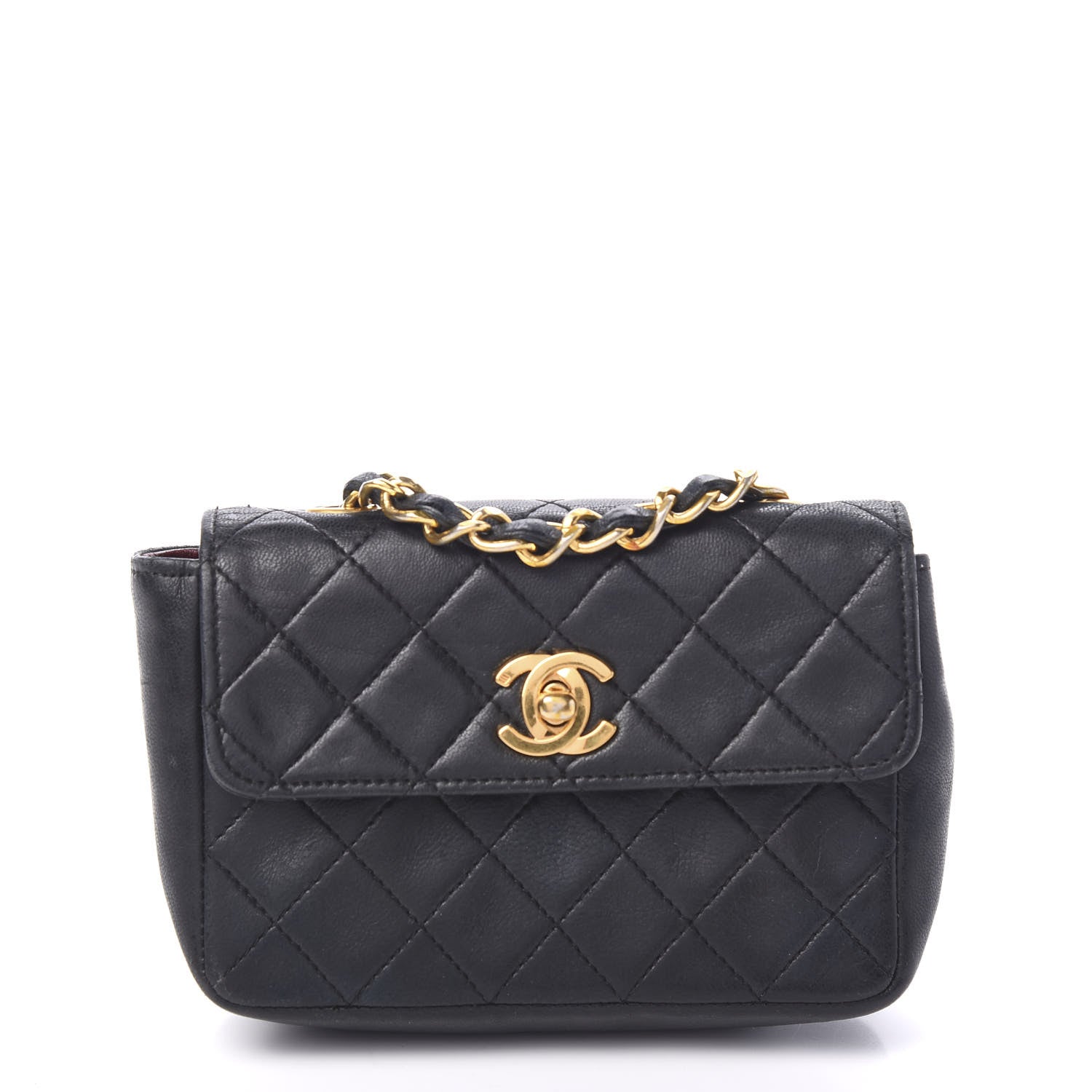 Chanel Lambskin Quilted Extra Mini Flap Black 1 of 11