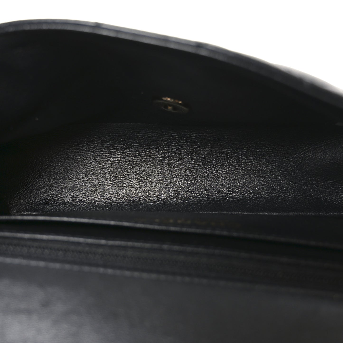 Lambskin Quilted Mini Coco Charms Rectangular Flap Black