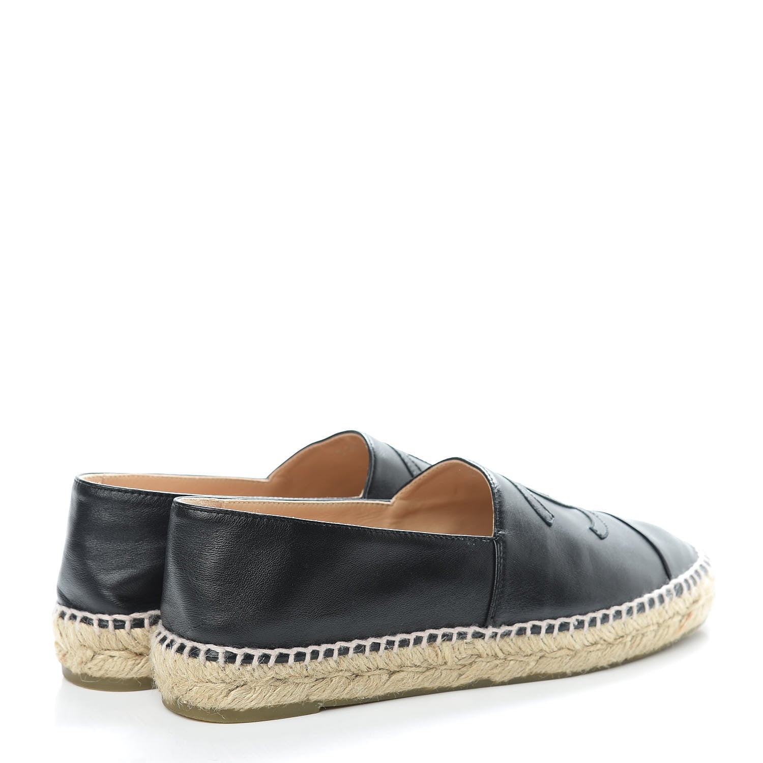 Chanel Lambskin CC Espadrilles 39 Black 4 of 12