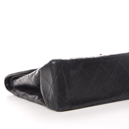 Chanel Lambskin Quilted Medium Double Flap Black 5 of 14
