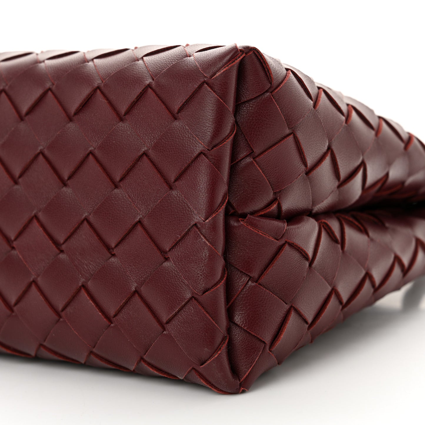 Nappa Intrecciato Small Andiamo Shoulder Bag Barolo