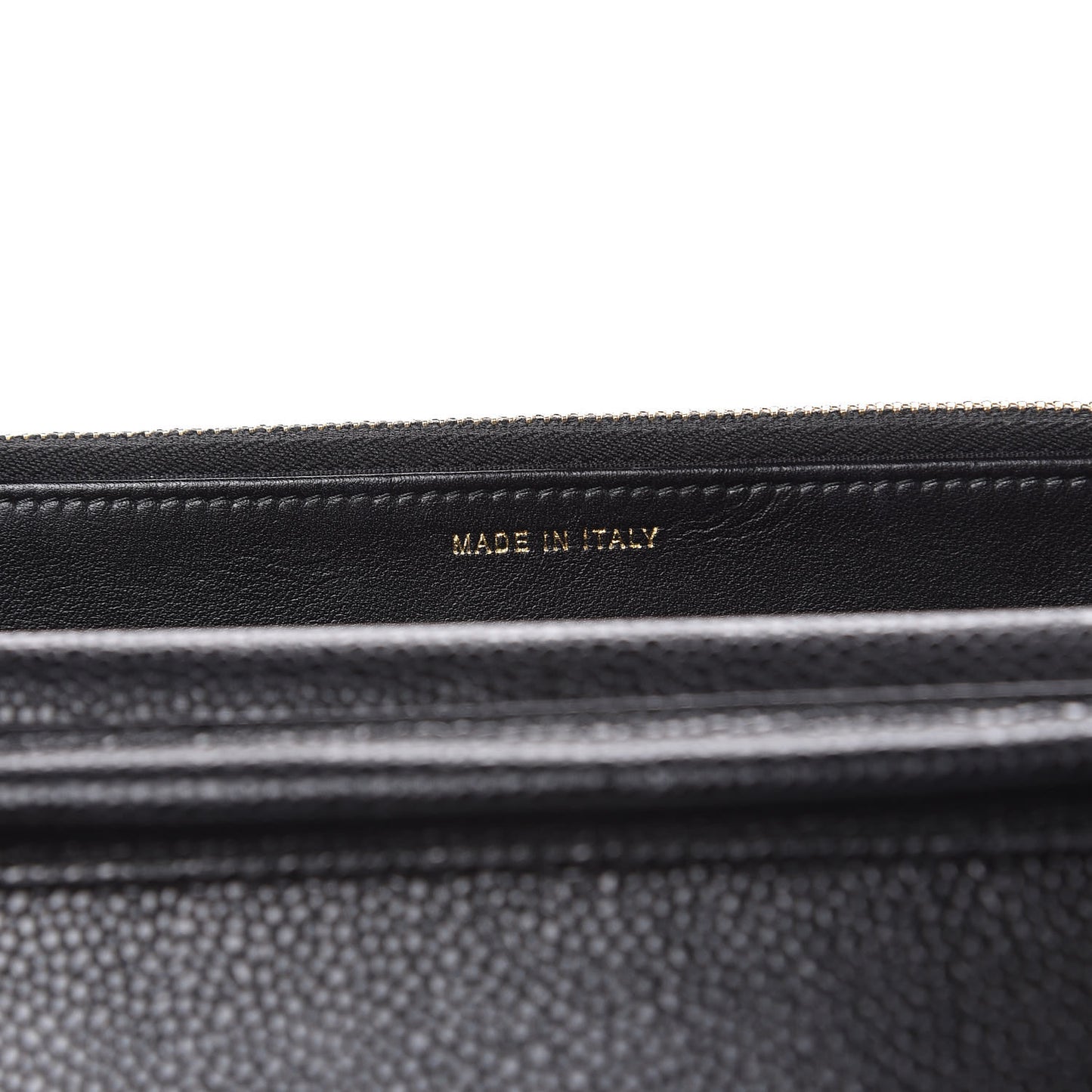 Caviar Quilted Golden Class Wallet On Chain WOC Black