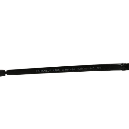 Chanel Metal Round Sunglasses 4268 Black 6 of 7