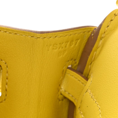 Hermes Swift Birkin 25 Lime 7 of 10