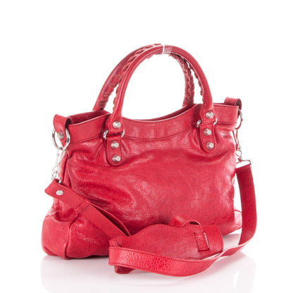 Balenciaga Agneau Giant 12 Silver Hardware Town Rouge Coquelicot 4 of 8