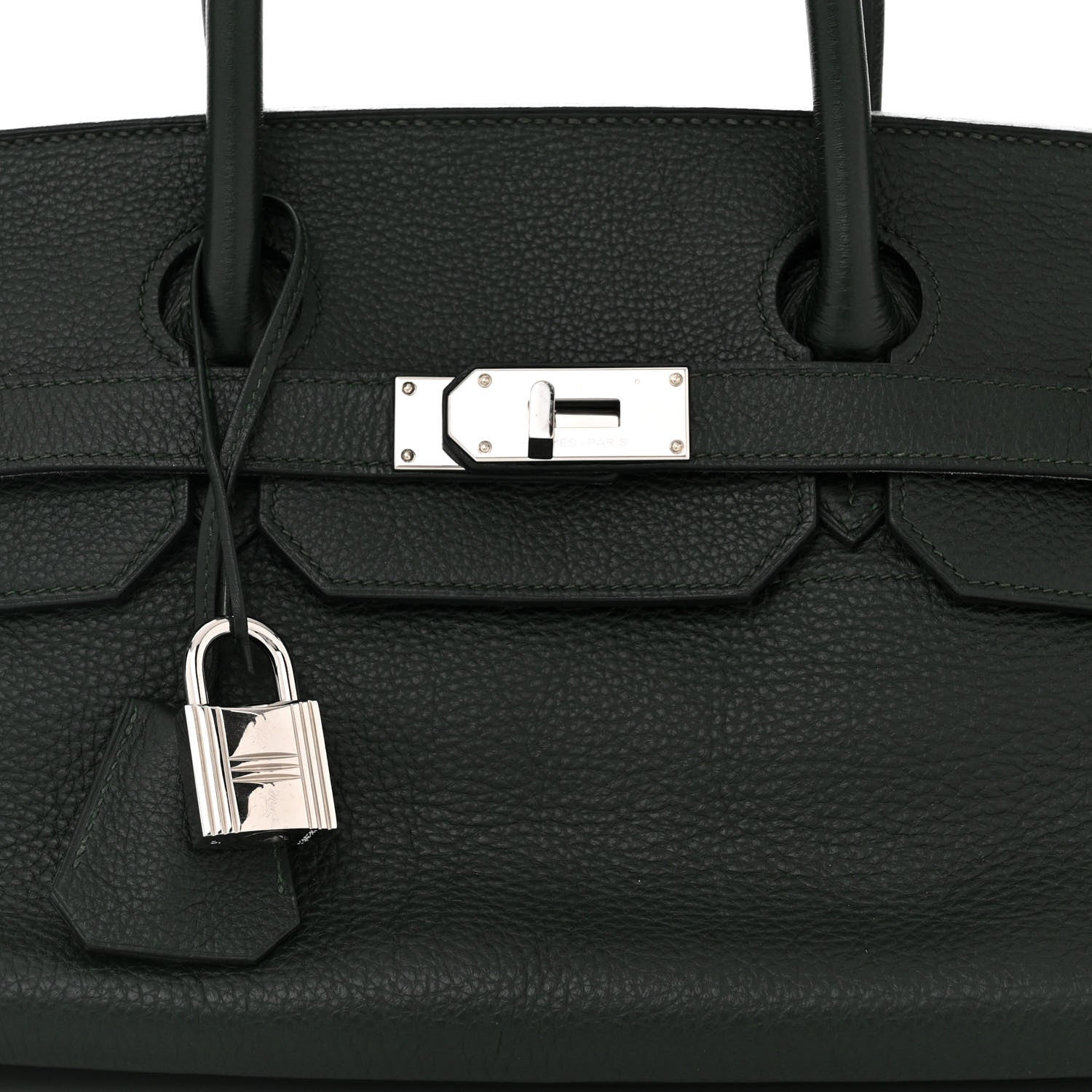 Hermes Taurillon Clemence JPG Birkin 42 Vert Fonce 8 of 11