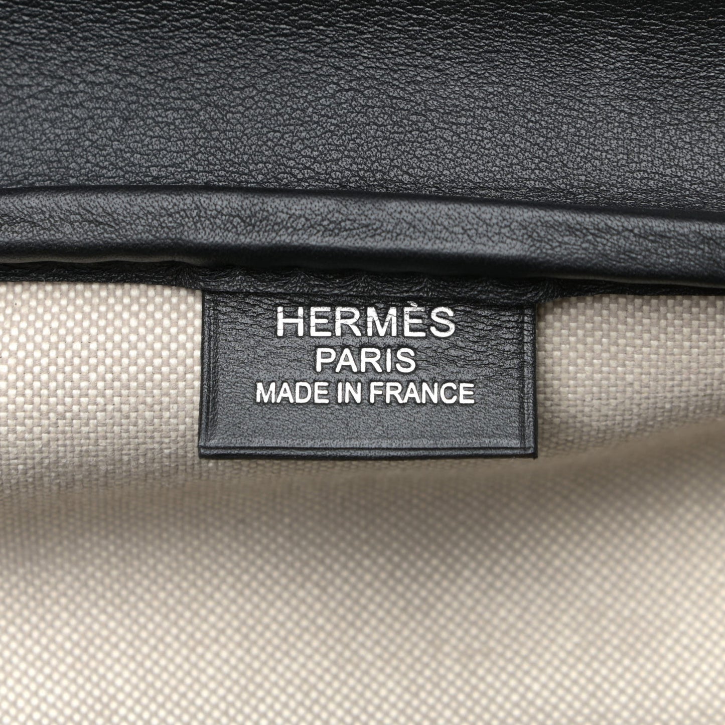 Toile H Sombrero II Bayadere Cavour Bag Ecru Black