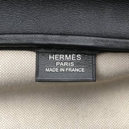 Hermes Toile H Sombrero II Bayadere Cavour Bag Ecru Black 6 of 13