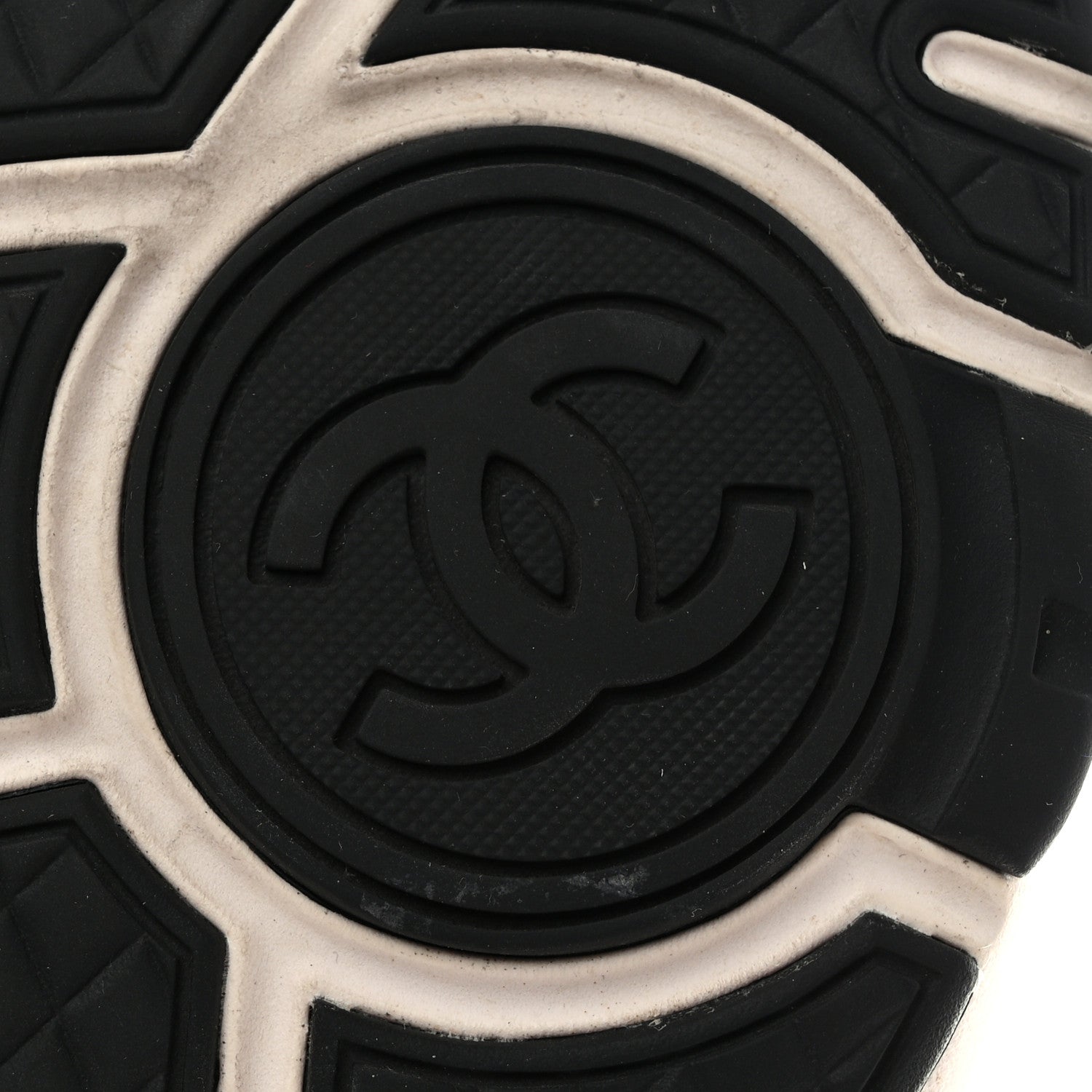 Chanel Nylon Lambskin Suede Calfskin CC Sneakers 38.5 Pink White Black 6 of 14
