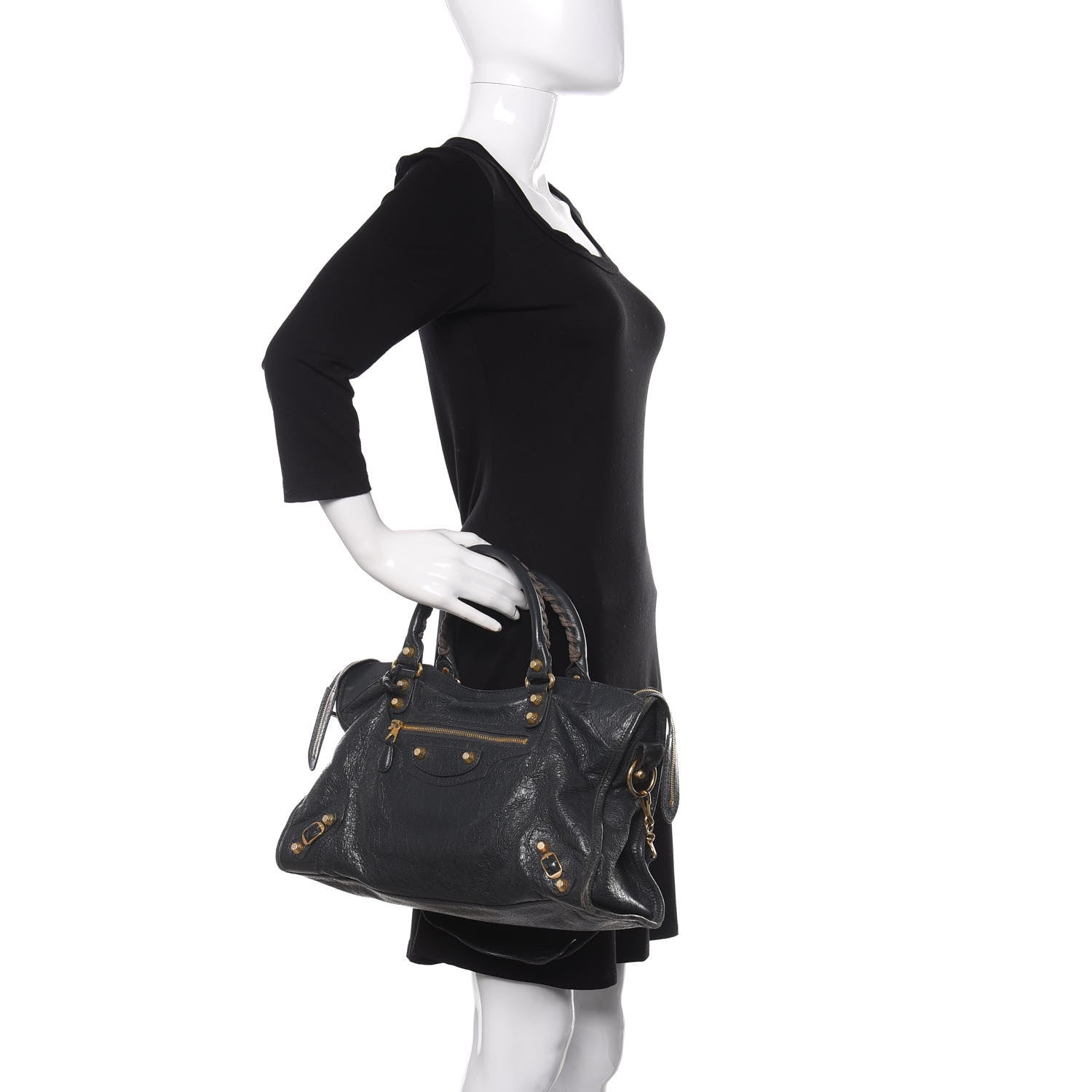 Balenciaga Agneau Giant 12 Gold Hardware City Anthracite 3 of 13