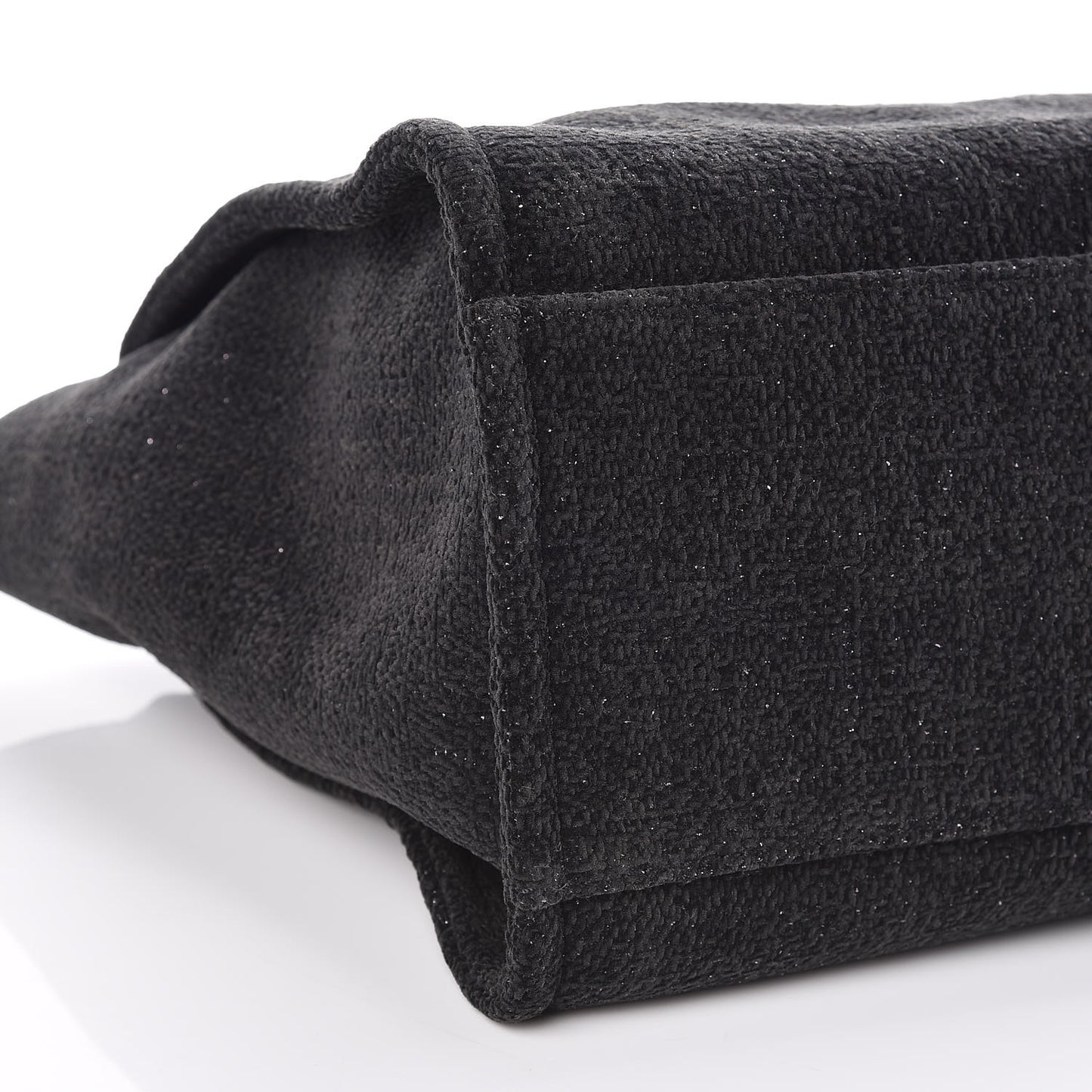 Lurex Boucle Large Deauville Tote Black