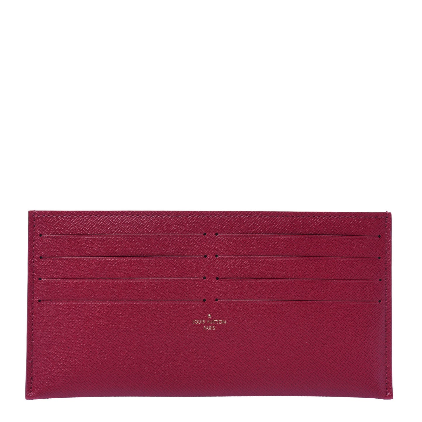 Calfskin Felicie Card Holder Insert Fuchsia
