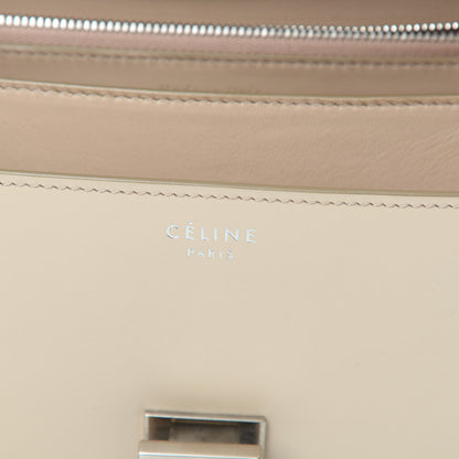 Celine Box Calfskin Medium Classic Box Flap Chalk 6 of 13