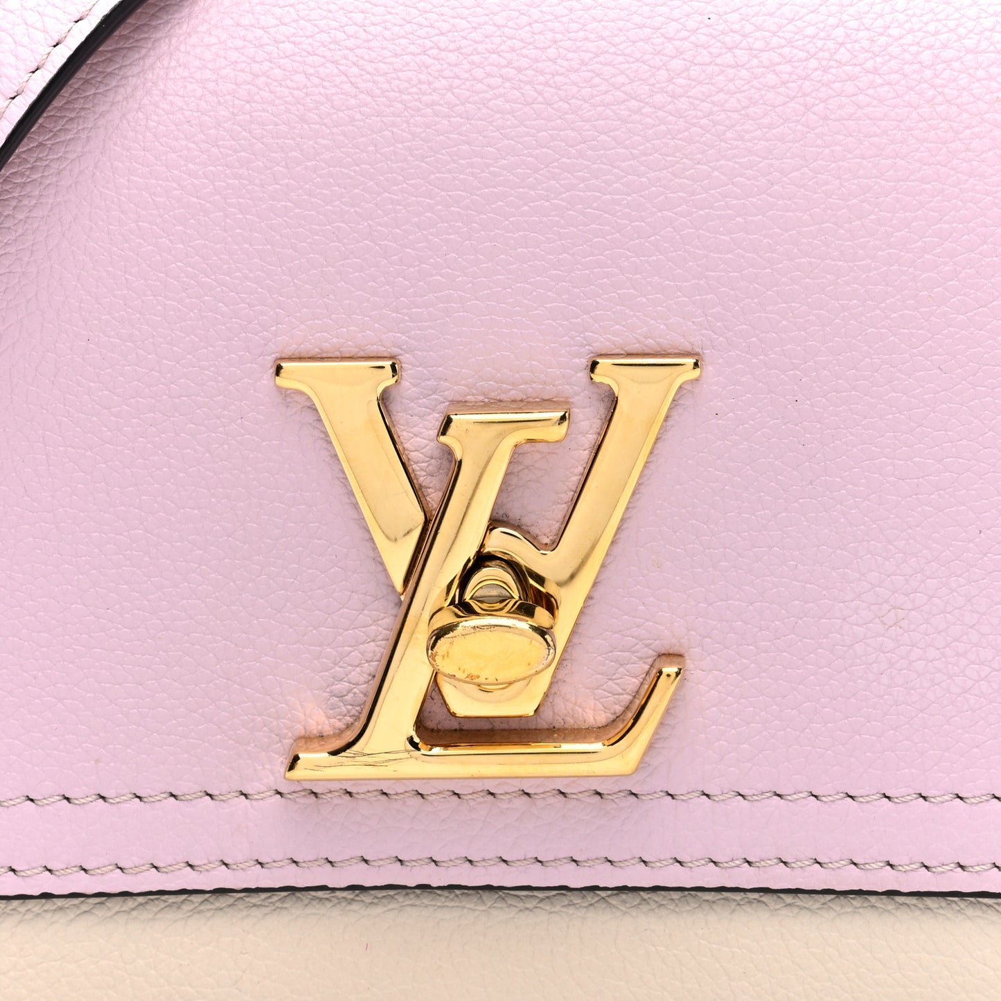 Grained Calfskin Lockme Tender Rose Water
