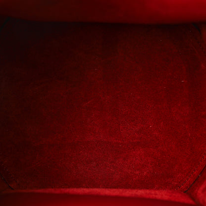 Celine Supple Grained Calfskin Big Bag Bucket Red 5 of 17