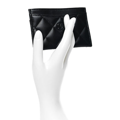 Chanel Lambskin Quilted Card Holder Black 2 of 10