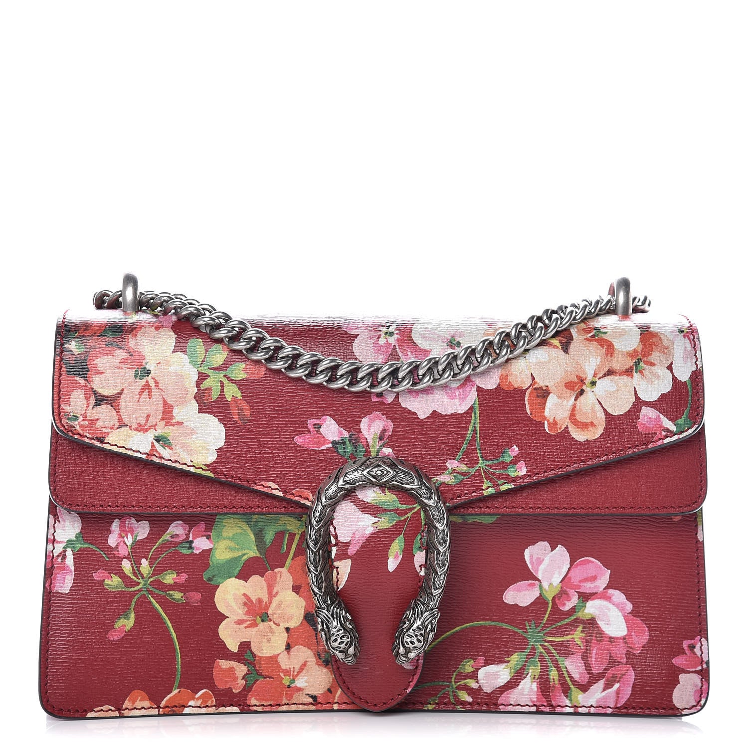 Gucci Calfskin Blooms Print Small Dionysus Shoulder Bag Romantic Cherry Multicolor 1 of 11
