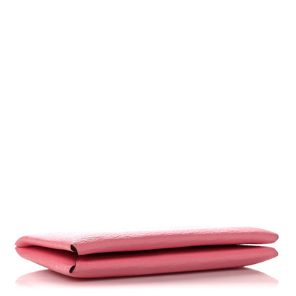 Hermes Chevre Mysore Verso Calvi Card Case Rose Ete Cuivre 4 of 8