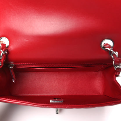 Chanel Lambskin Quilted Mini Rectangular Flap Red 5 of 10