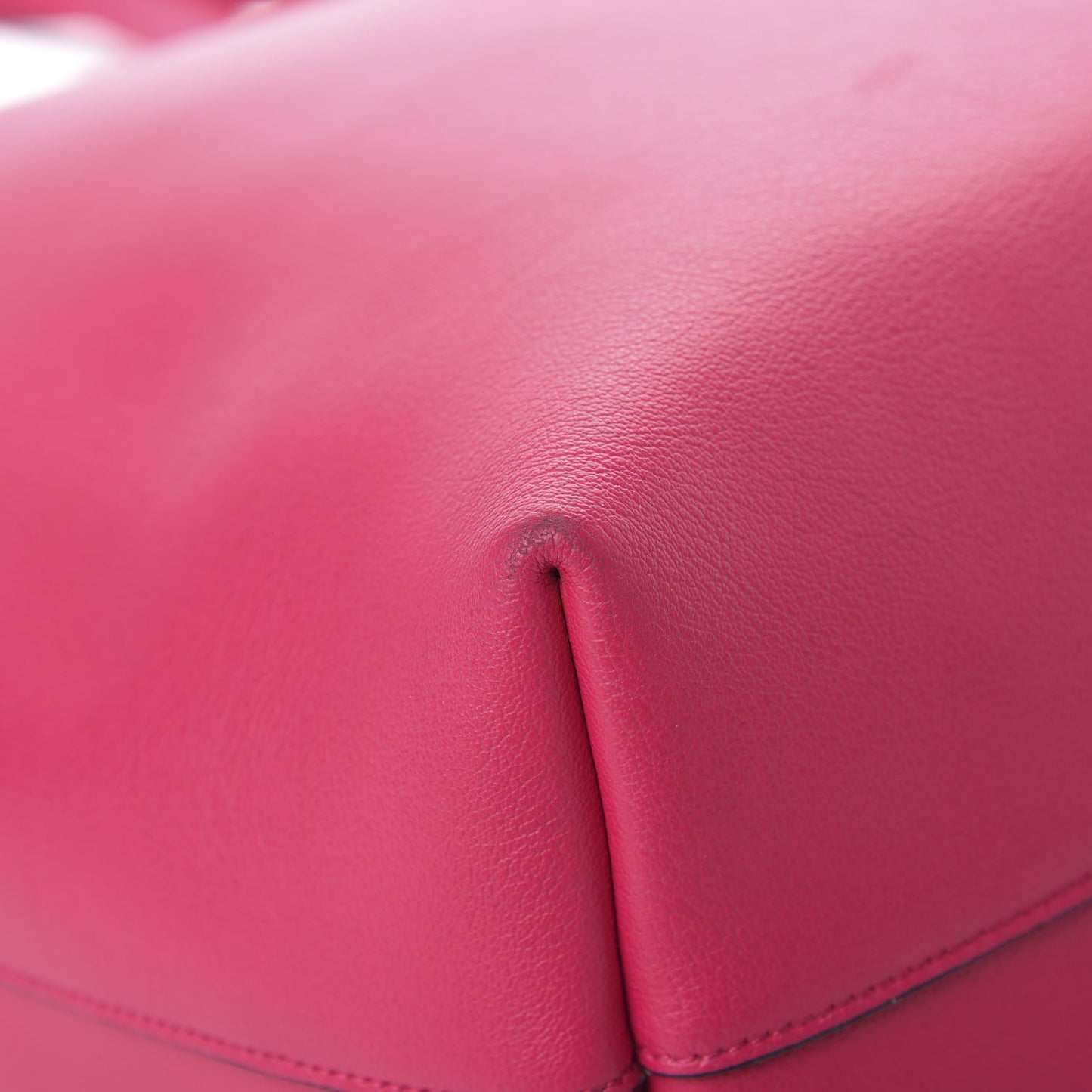 Calfskin Large Shopping Tote Fuchsia