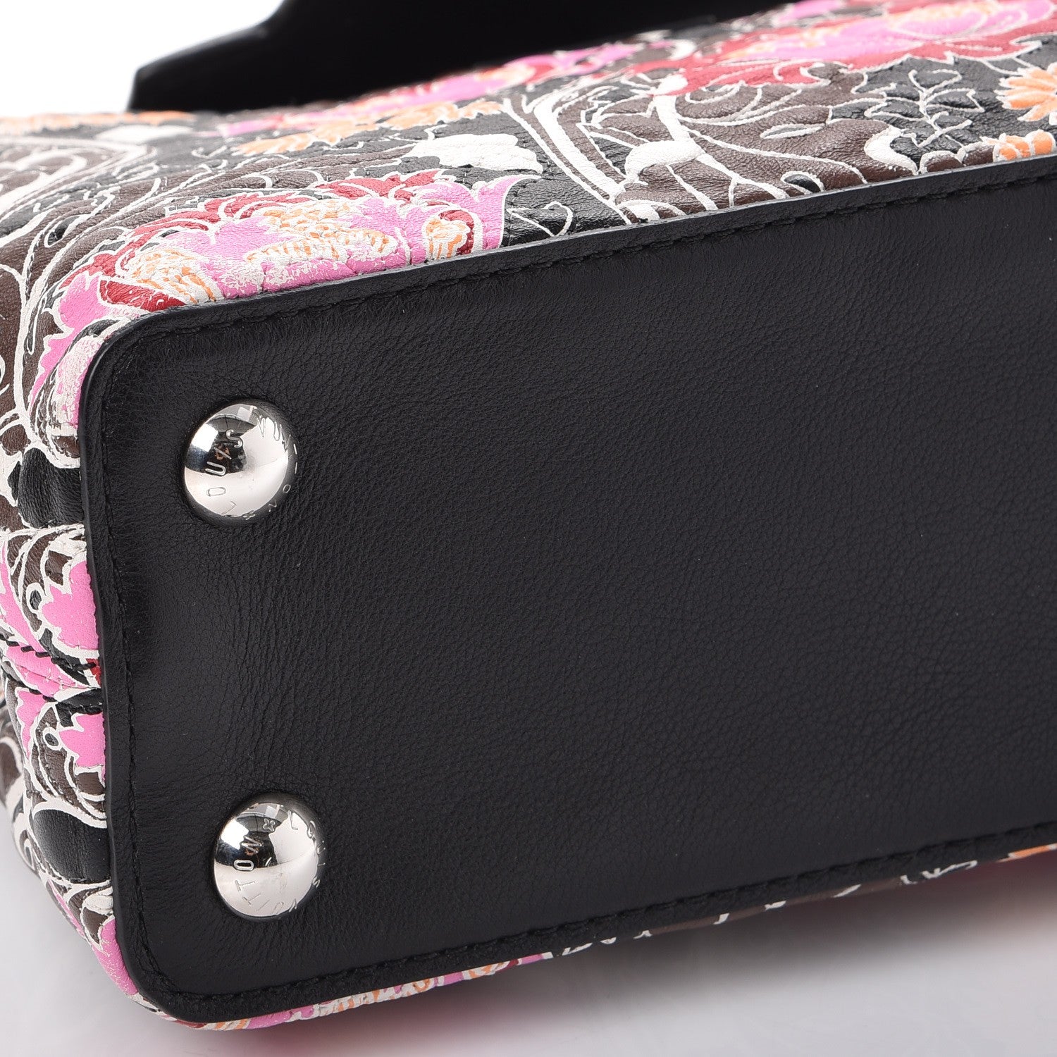 Louis Vuitton Lambskin Capucines BB Wildflowers Black 11 of 16