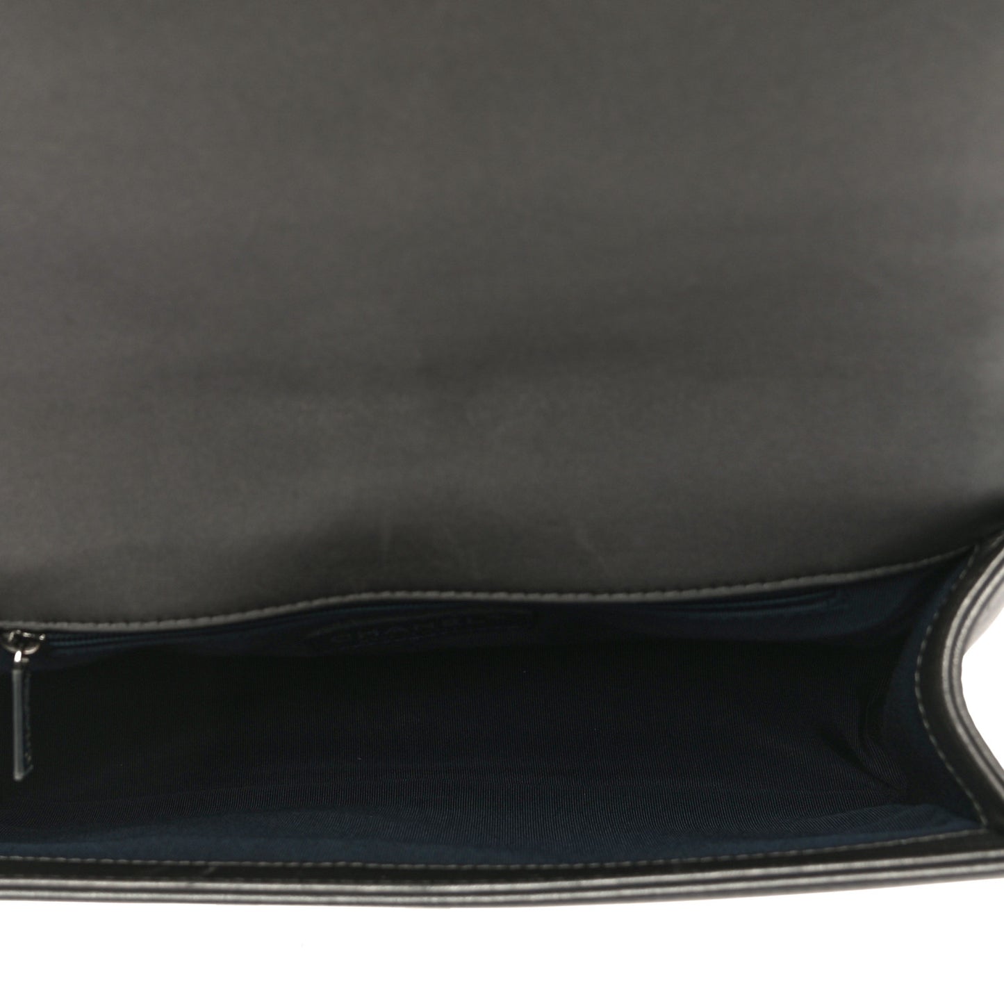 Lambskin Embossed New Medium Boy Cube Flap Grey