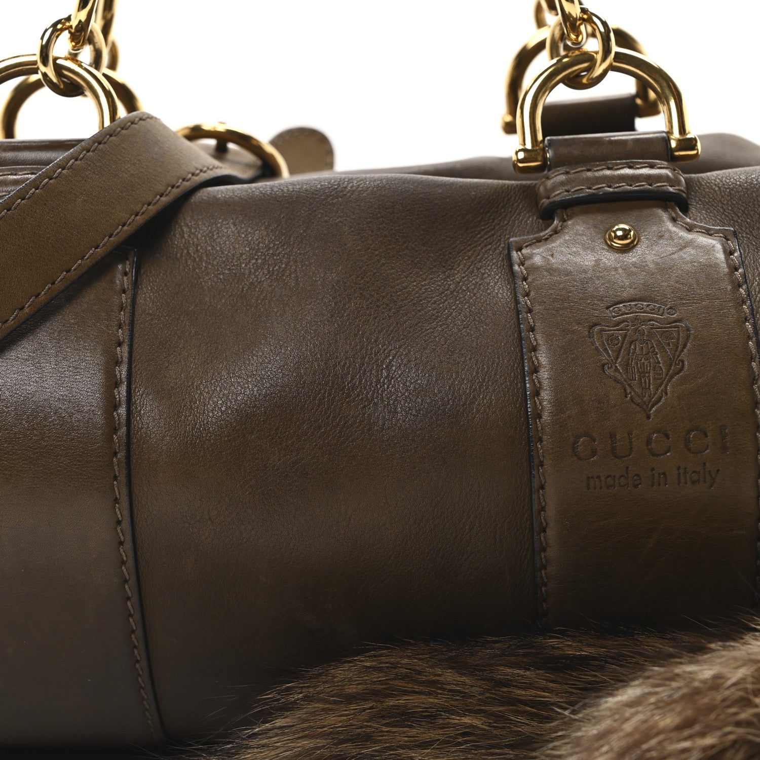 Gucci Calfskin Smilla Shoulder Bag Winter Leaf 7 of 9