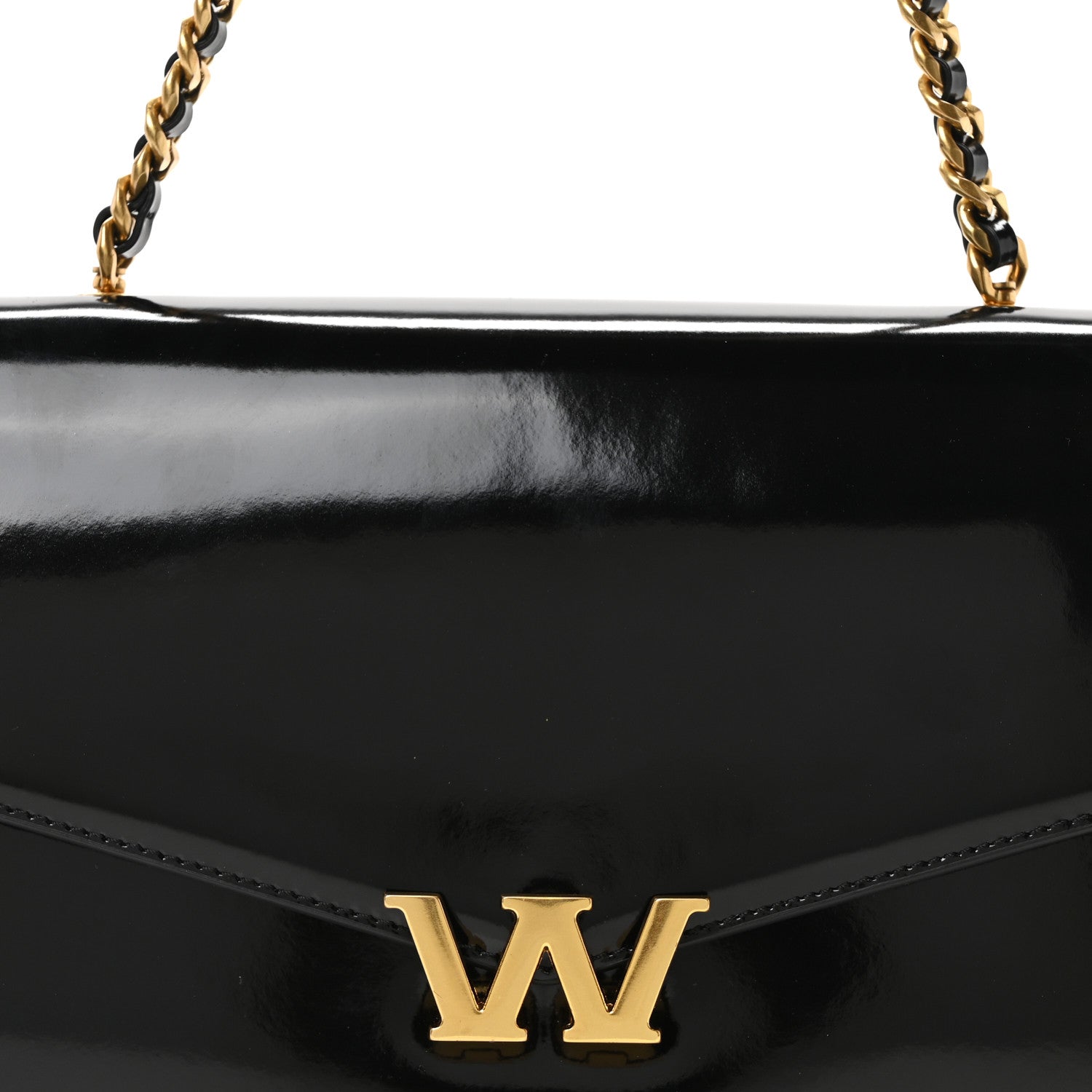 Alexander Wang Patent Small Legacy Chain Shoulder Bag Black 7 of 9