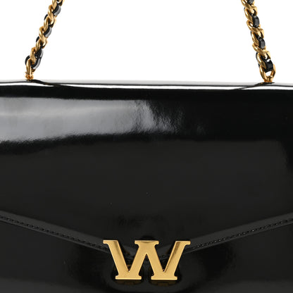 Alexander Wang Patent Small Legacy Chain Shoulder Bag Black 7 of 9