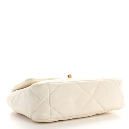 Chanel Lambskin Quilted Medium Chanel 19 Flap White 4 of 11