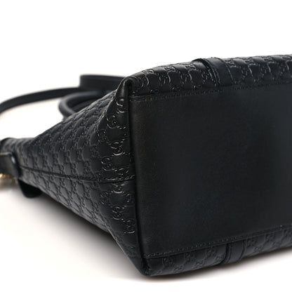 Gucci Soft Microguccissima Small Zippered Satchel Black 9 of 10