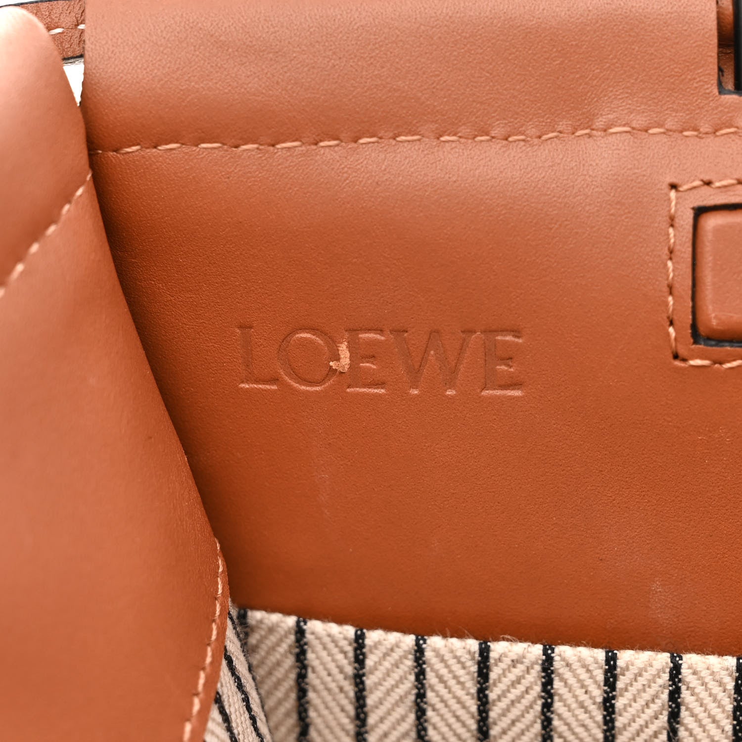 Loewe Canvas Calfskin Small Cushion Tote Beige 6 of 16