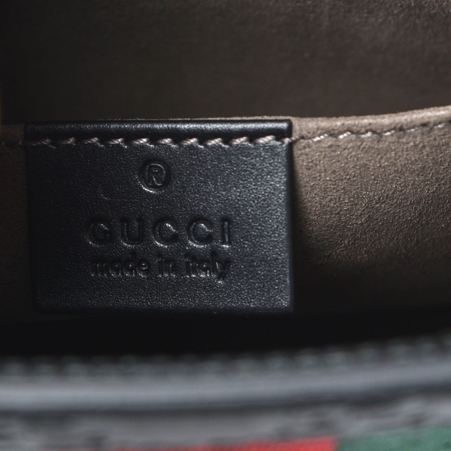 Gucci Guccissima Signature Web New Web Cosmetic Case Black 6 of 7