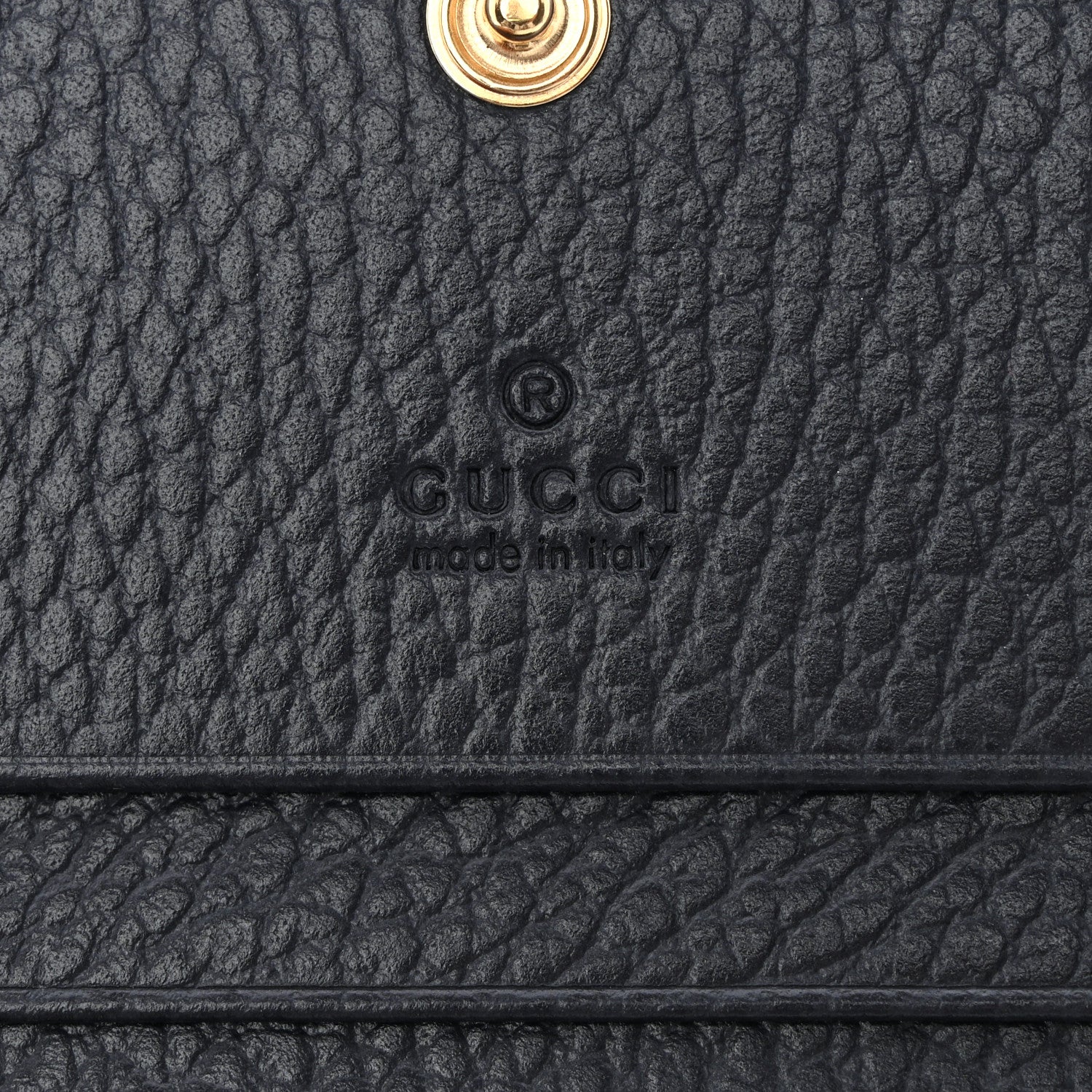 Gucci Dollar Calfskin GG Supreme Monogram GG Marmont Card Case Navy Beige Ebony 6 of 8