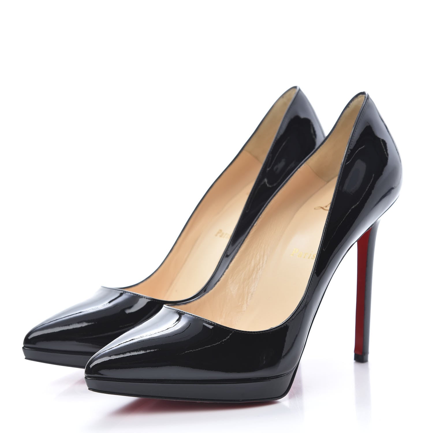 Christian Louboutin Patent Pigalle Plato 120 Pumps 40.5 Black 3 of 8