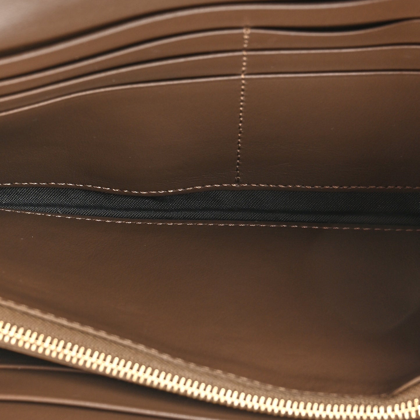 Vitello Soft F is Fendi Bi-Color FF 1974 Embossed Continental Envelope Wallet On Chain Maya Black