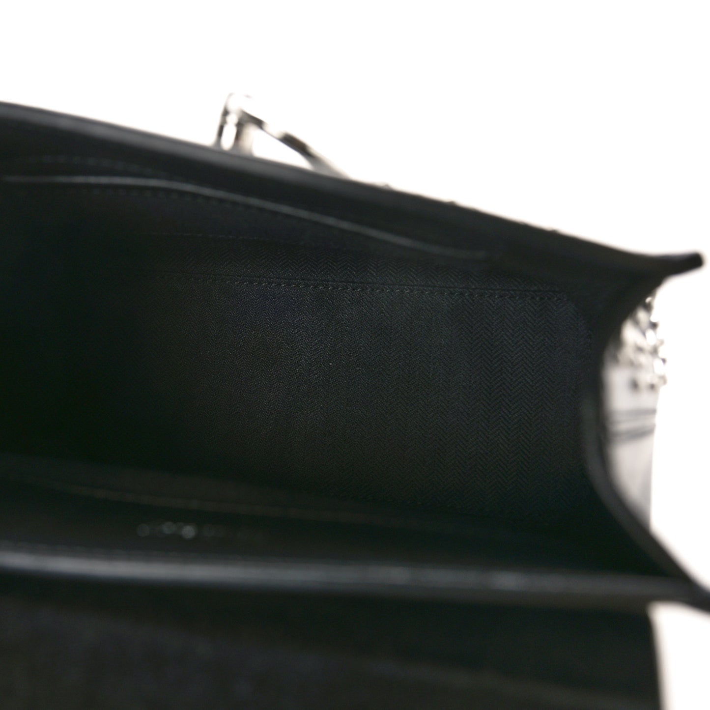 Calfskin Studded Micro Seaton Black