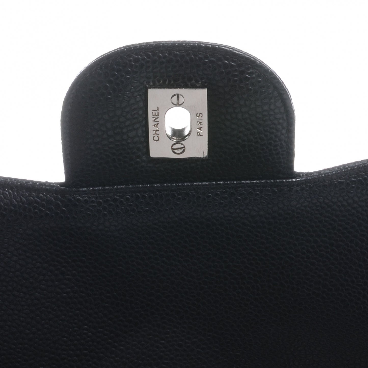 Caviar Jumbo Single Flap Black