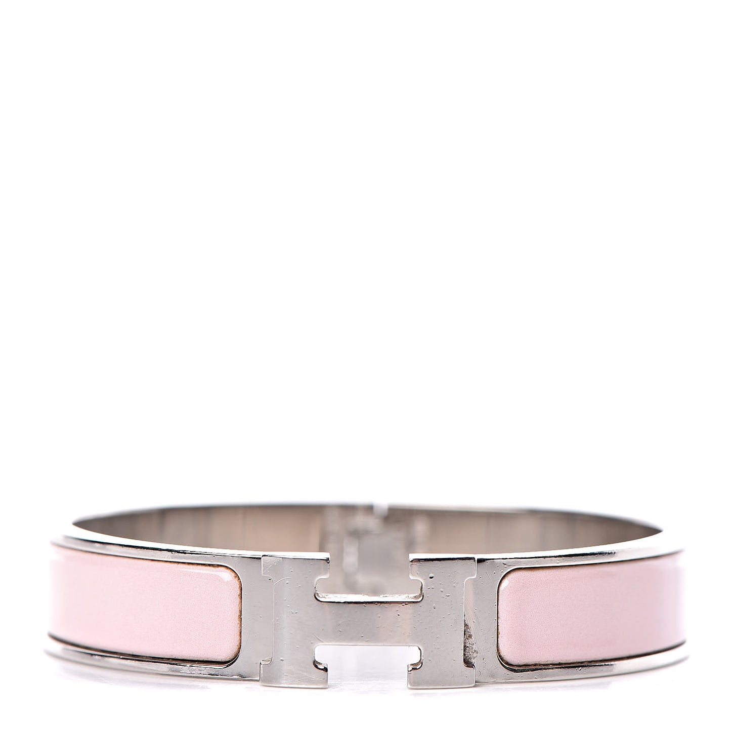 Enamel Narrow Clic Clac H Bracelet PM Rose Dragee