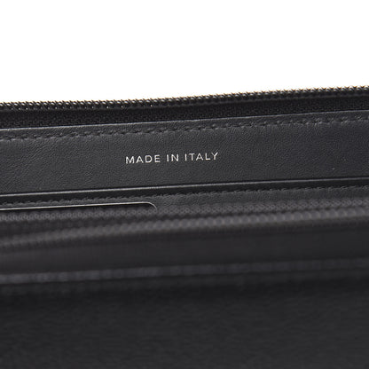 Chanel Caviar Timeless CC Large Gusset Zip Around Wallet Black 7 of 8