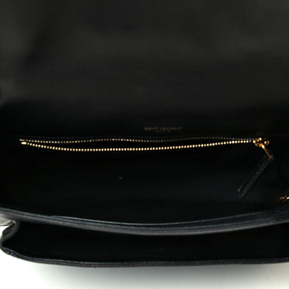 Saint Laurent Lambskin Matelasse Monogram Medium Niki Chain Satchel Black 4 of 7