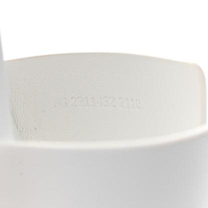 Hermes Goatskin Elda Espadrille Wedge Sandals 39 White 8 of 9